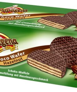 Chocolate wafers with hazelnut flavoured cream filling 120g