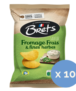 Brets Fromage Frais & Chives Crisps 125g x 10