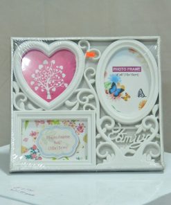 White 3 Picture Frame