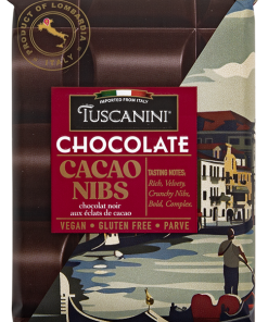 Chocolate Bar With Cacao Nibs 3.5Oz Tuscanini