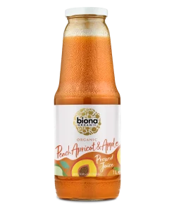 Biona Organic Peach Apricot and Apple Juice 100% 1l