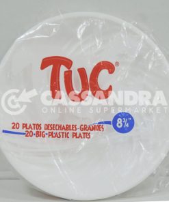 Tuc 20 Big Plastic Plates 8 3/4