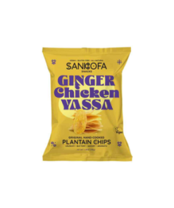 Sankofa Green Plantain Chips Ginger Yassa 50g