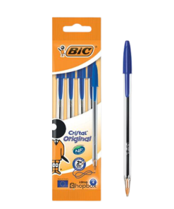 Bic Cristal Original Ballpoint Blue Pen 4pk