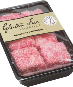 RASPBERRY LAMINGTONS 6PC GF