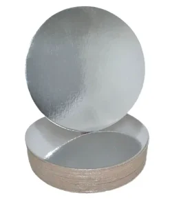 10 Inch Thin Silver Round Cake Board