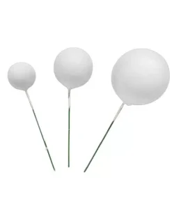 White Mixed Decorative Balls Pack of 20
