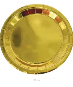Large Gold Party Plates Pack of 20