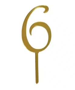 Gold Topper Number 6