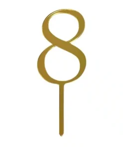 Gold Topper Number 8