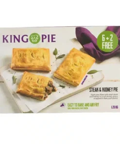King Pie Steak and Kidney Pie Pack of 8
