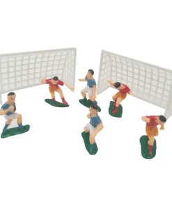 Soccer Cake Decorations Plastic Pack of 8