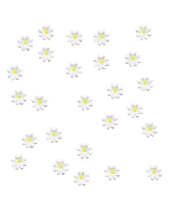 Daisies Cupped White Mix Pack of 30