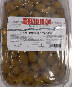 Castellino Large Green Olives Stuffed with Almonds 1.9kg